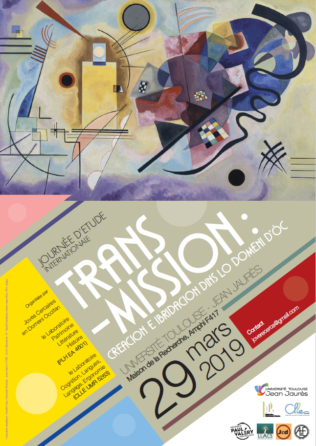 Jornada d’Estudi  : “Trans-mission : Creacion e ibridacion dins lo domeni d’òc”, a l’Universitat Jean Jaures